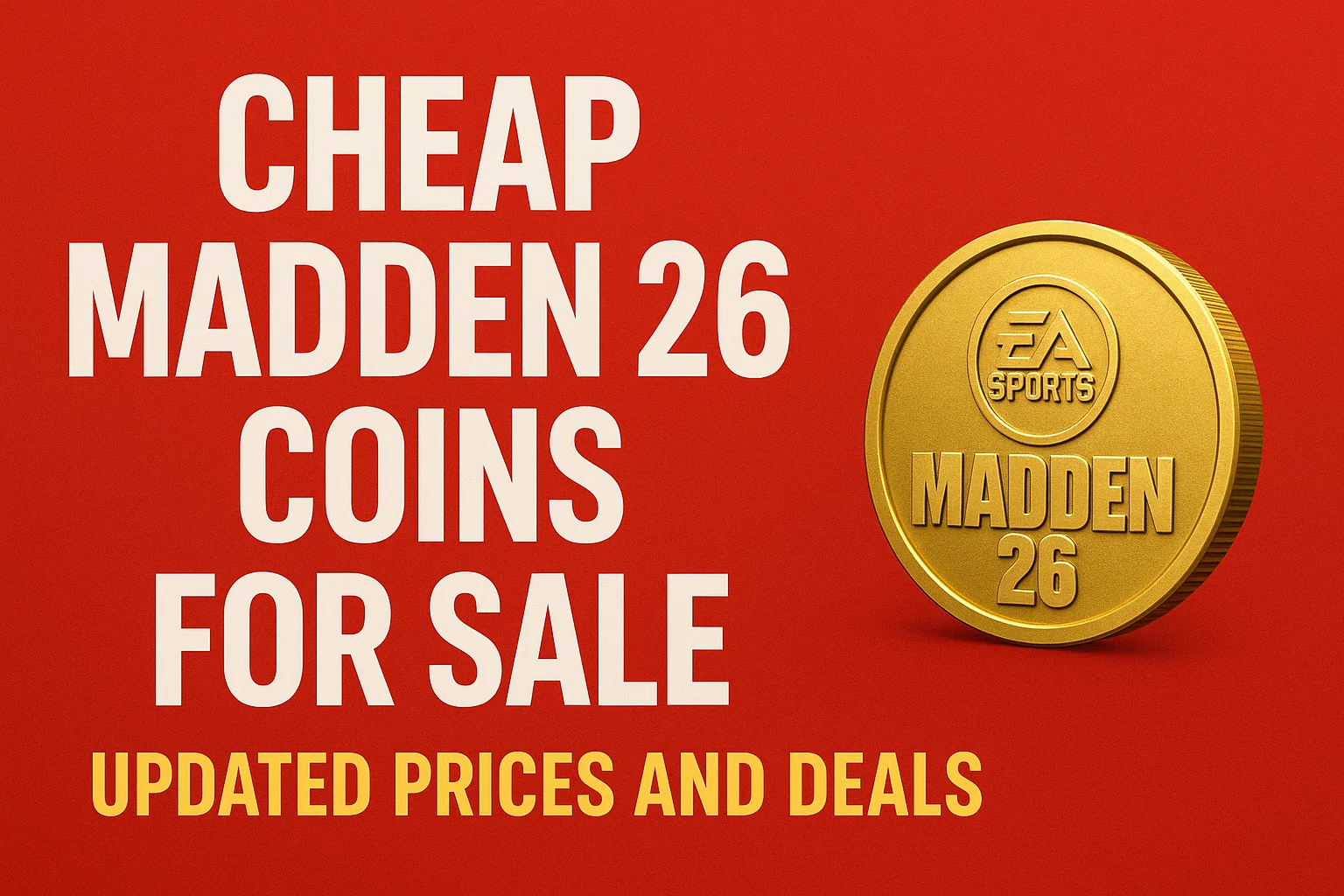 U4N - Cheap Madden 26 Coins for Sale – Updated Prices and Deals